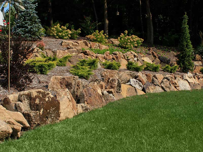 boulders, ledgerock, ledgestone